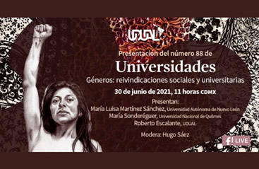 Webinar Géneros Reivindicaciones sociales y universitarias