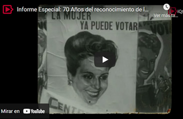 informe especial 70 años voto femenino