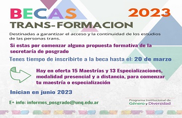 Inscripción a la becas trans 2023